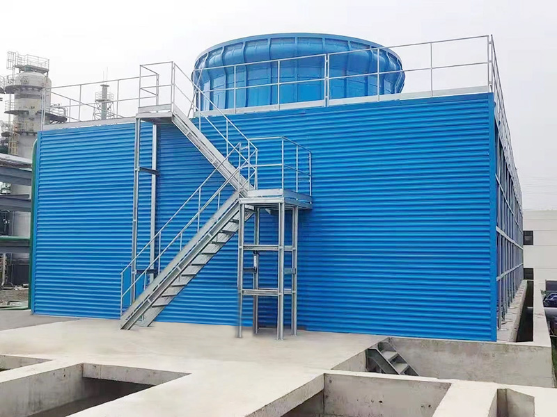 泰兴菱苏机能新材料有限公司-年产7万吨高纯双氧水及其衍生物项目配套钢结构横流式冷却塔设备
